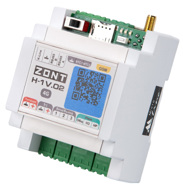 Контроллер Zont H-1V.02 отопительный GSM / Wi-Fi